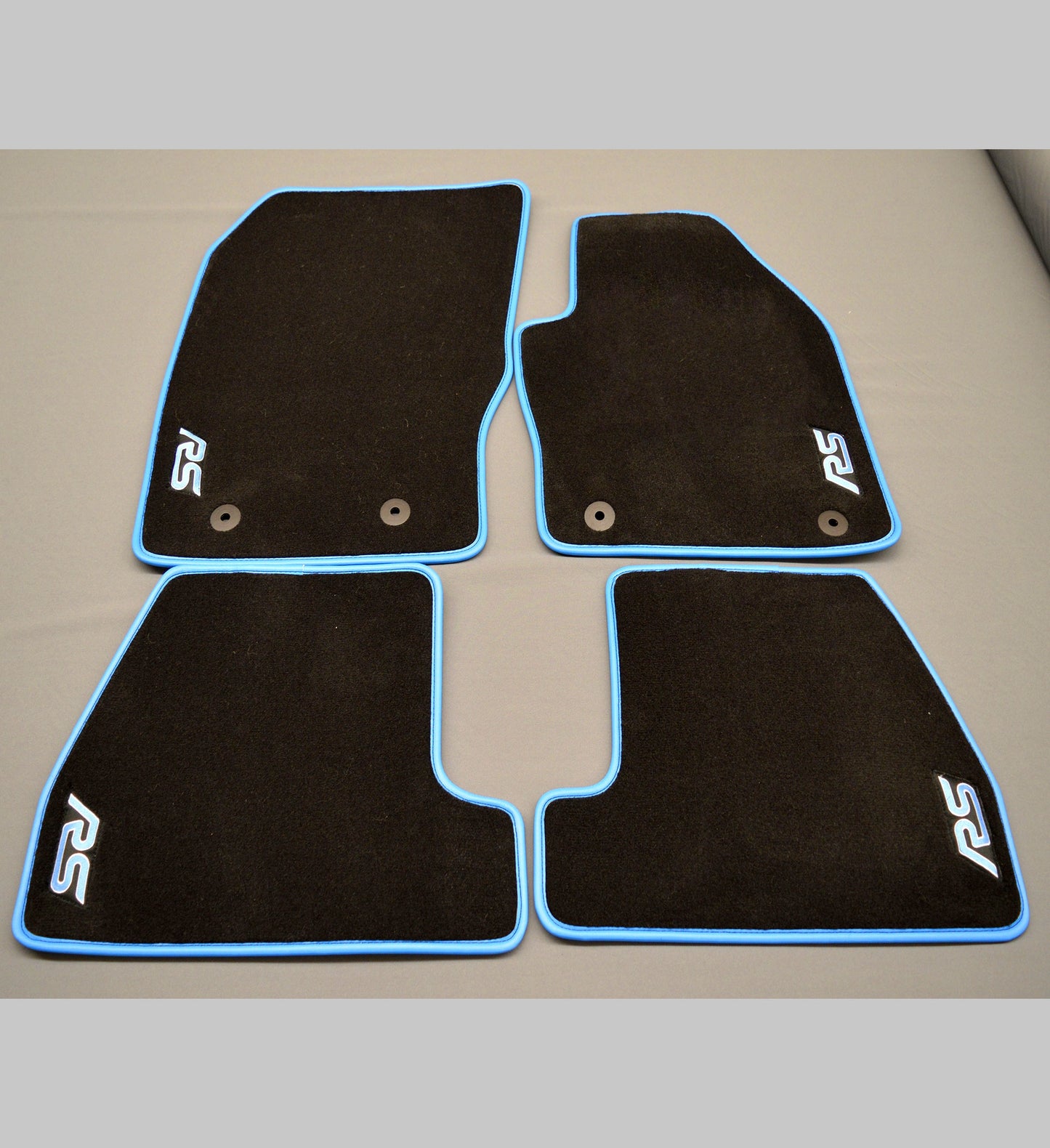 Ford Focus RS Prestige Tailored Car Mats With Nitrous Blue Binding (3rd Generation)