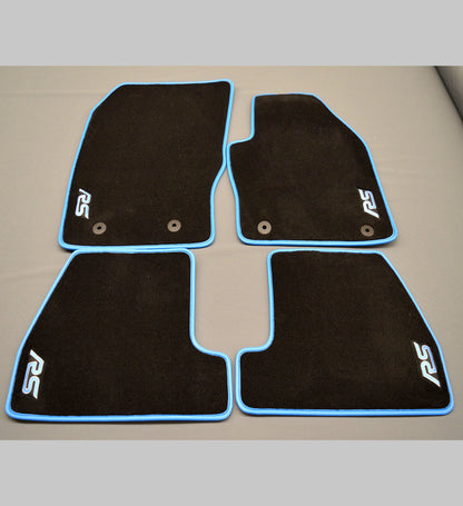 Ford Focus RS Prestige Tailored Car Mats With Nitrous Blue Binding (3rd Generation)