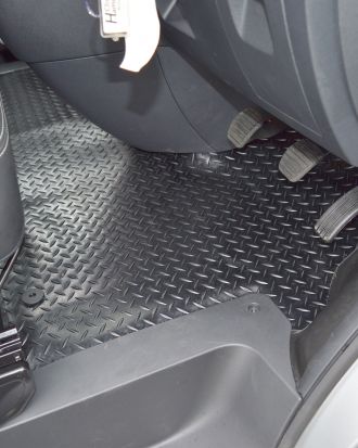 Carsio Tailored 4 Piece Rubber Car Mat Set for Audi A4 B6 B7 2000-2008 4 Clips 