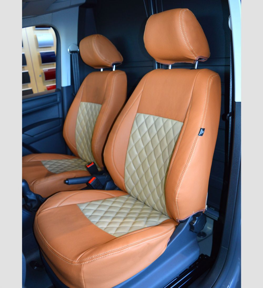 Volkswagen Caddy (2005-2015) Tailored Faux Leather Seat Covers