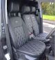 Ford Transit Connect Waterproof Tailored Diamond Quilted Seat Covers
