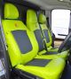 Vauxhall Vivaro Citrus Green Leatherette Van Seat Covers